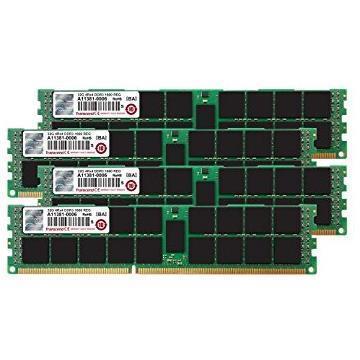 Transcend JetMemory - DDR3 - kit - 128 GB: 4 x 32 GB - DIMM a 240 pin - 1600 MHz / PC3-12800 - CL11 - 1.5 V - registrato - ECC