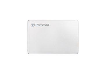 Transcend StoreJet 25C3S - HDD - 1 TB - esterno (portatile) - 2.5" - USB 3.1 Gen 1 (USB-C connettore) - argento