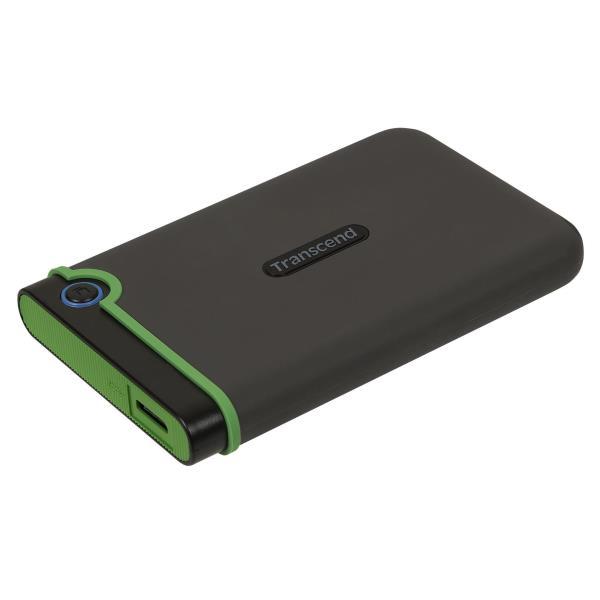 Transcend StoreJet 25M3 - HDD - 4 TB - esterno (portatile) - 2.5" - USB 3.1 Gen 1 - AES - grigio ferro