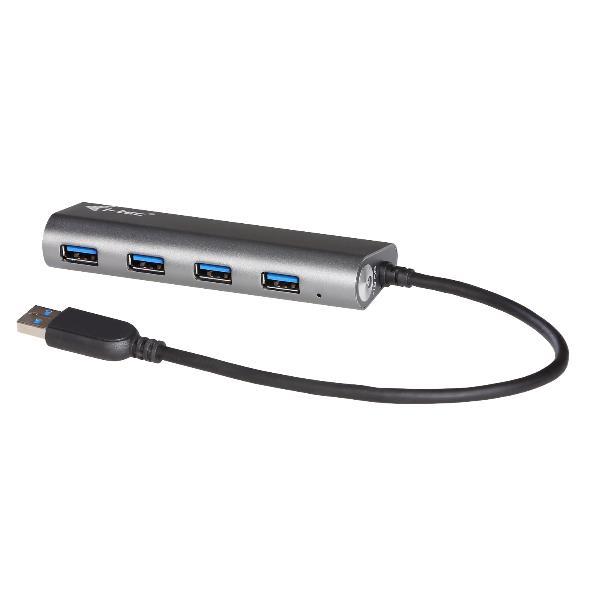 i-Tec USB 3.0 Metal Charging HUB - Hub - 4 x SuperSpeed USB 3.0 - desktop