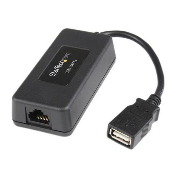 StarTech.com Extender Ethernet USB a 1 porta via Cat5/Cat6 - Fino a 40 m (USB110EXT2) - Prolunga USB - USB - sopra CAT 5/6 - fino a 40 m - per P/N: UUSBOTG