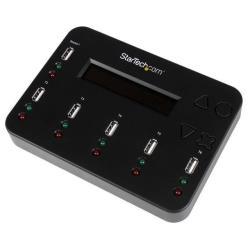 StarTech.com Duplicatore ed Eraser Autonomo Schede di Memoria Flash USB da 1:5 -  Funzione di copia di unità Flash USB da 1 a 5 - Duplicatore unità USB - 5 alloggiamenti