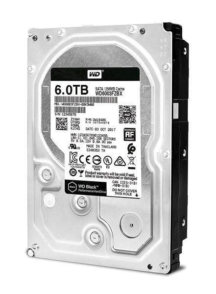 WD_BLACK WD6004FZWX - HDD - 6 TB - interno - 3.5" - SATA 6Gb/s - 7200 rpm - buffer: 128 MB
