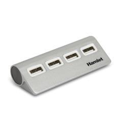 Hamlet XHUB4020AL - Hub - 4 x USB 2.0 - desktop