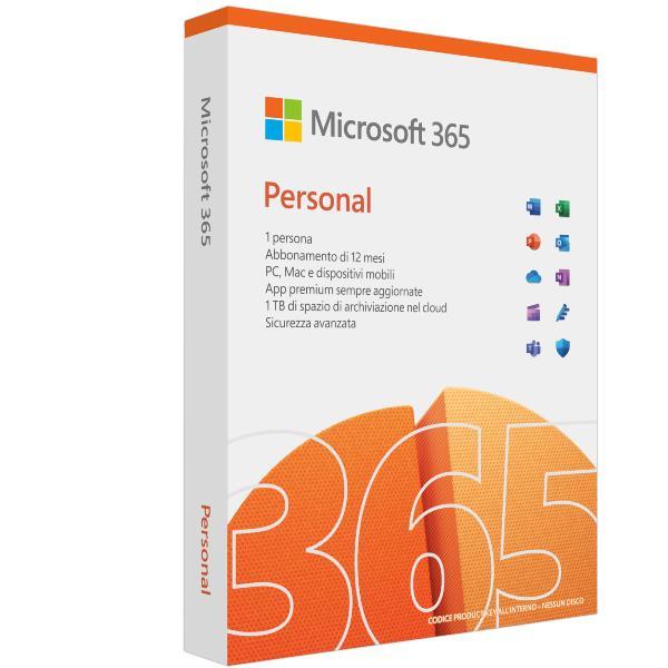MICROSOFT 365 PERSONAL LICENZA BASE FULL AZIENDA/PRIVATI MEDIALESS P10 1 PERSONA 1 ANNO