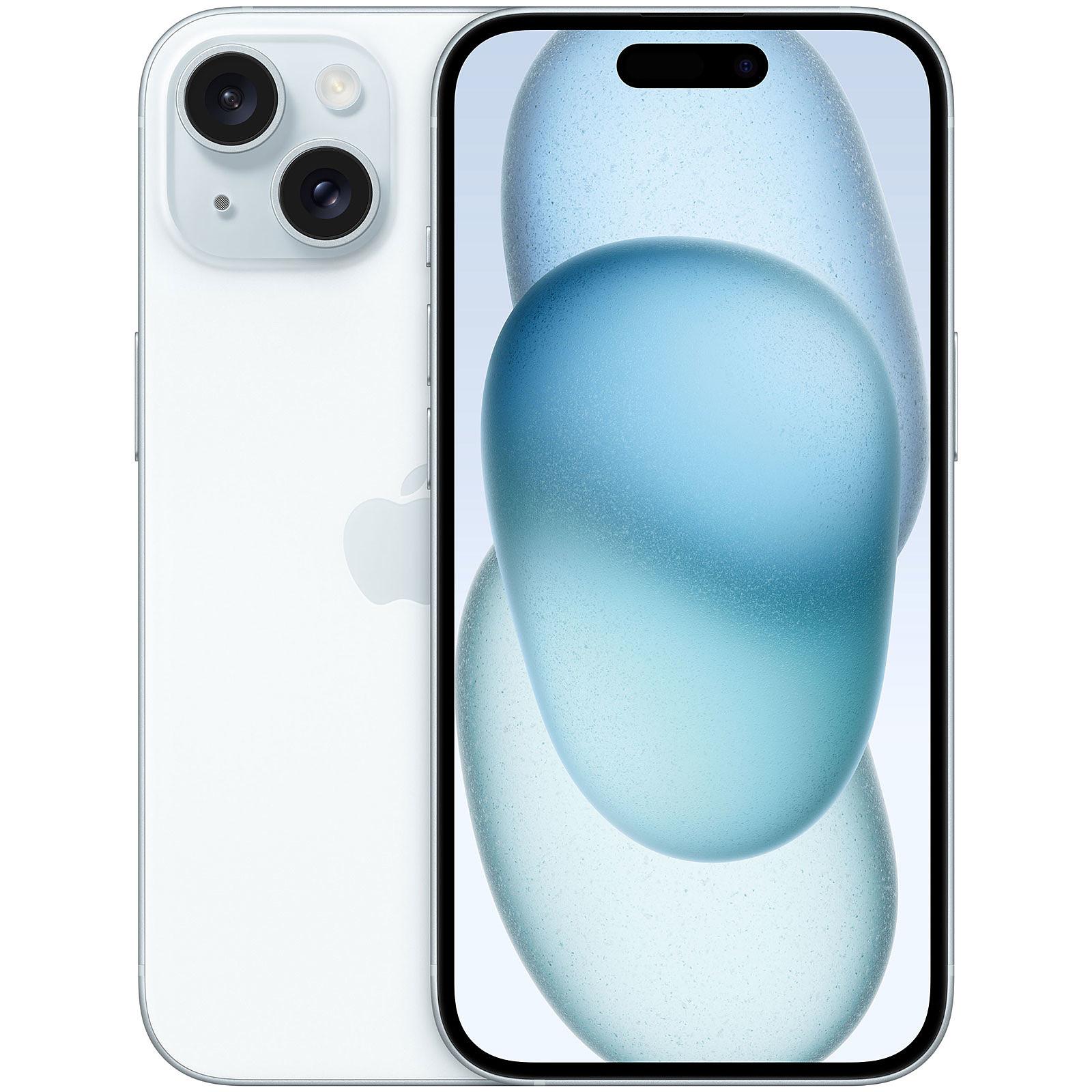 Apple iPhone 15 - 5G smartphone - dual SIM /Memoria Interna 256 GB - display OLED - 6.1" - 2556 x 1179 pixel - 2x fotocamere posteriori 48 MP, 12 MP - front camera 12 MP - blu