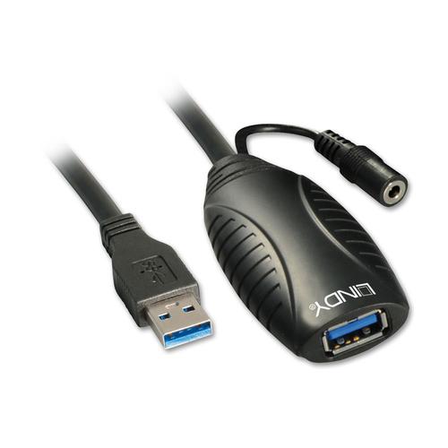 LINDY USB 3.0 Active Repeater Cable - Prolunga USB - USB, USB 2.0, USB 3.0 - fino a 10 m