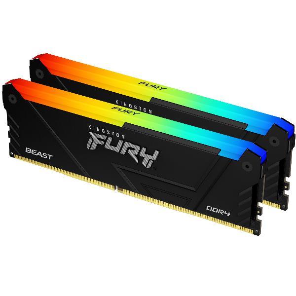 32GB 3200MT/s DDR4 CL16 DIMM (Kit of 2) FURY Beast RGB