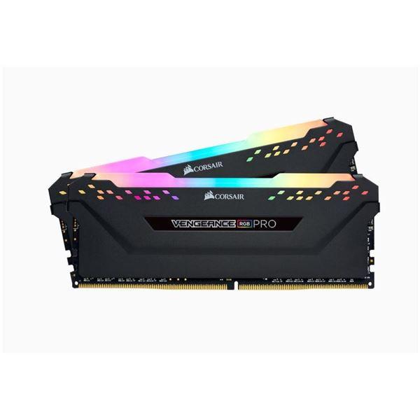 CORSAIR Vengeance RGB PRO - DDR4 - kit - 16 GB: 2 x 8 GB - DIMM 288-PIN - 3200 MHz / PC4-25600 - CL16 - 1.35 V - senza buffer - non ECC - nero