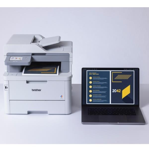 BROTHER MFC-L8390CDW LASER LED COLOR STAMPANTE MULTIFUNZIONE LASER A COLORI A4 WI-FI DUPLEX ADF 50 FOGLI FAX CASSETTO CARTA 250 FOGLI FRONTE RETRO 512MB USB LAN 30ppm TONER INCLUSO 2.600 PAGINE NERO 1.400 PAGINE C/M/Y