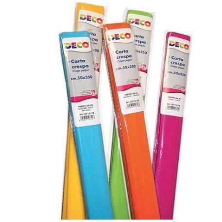 CWR - Carta - rotolo (50 cm x 2,5 m) - assortiti - 40 g/m² - carta crespa (pacchetto di 100)