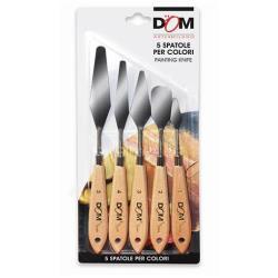 CWR Dom - Spatola - assortiti - legno, acciaio temperato al carbonio (pacchetto di 5)