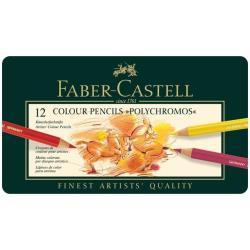 Faber-Castell Polychromos - Pastello colorato - 3.8 mm (pacchetto di 12)