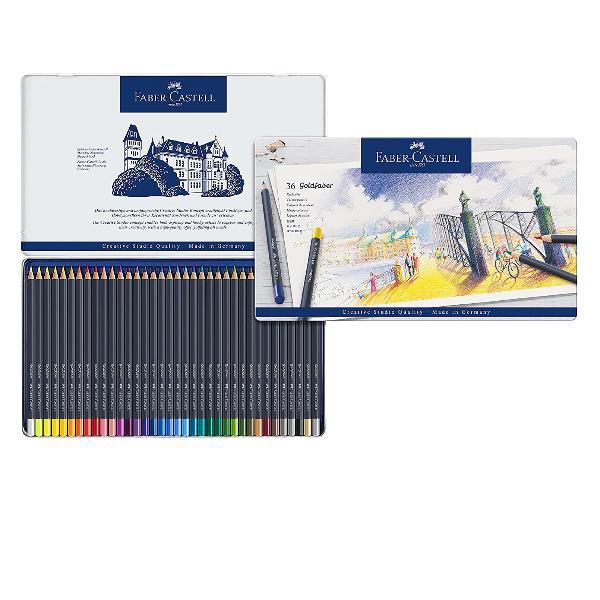 Faber-Castell GOLDFABER - Pastello colorato - colori assortiti (pacchetto di 48)