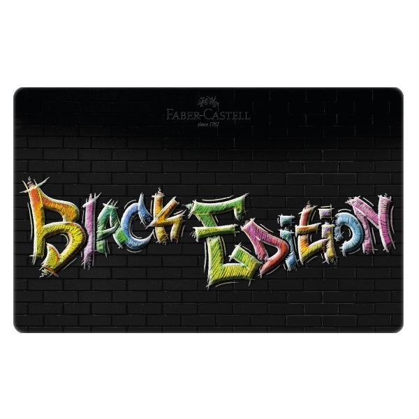 Faber-Castell Black Edition - Pastello colorato - colori assortiti brillanti (pacchetto di 36)