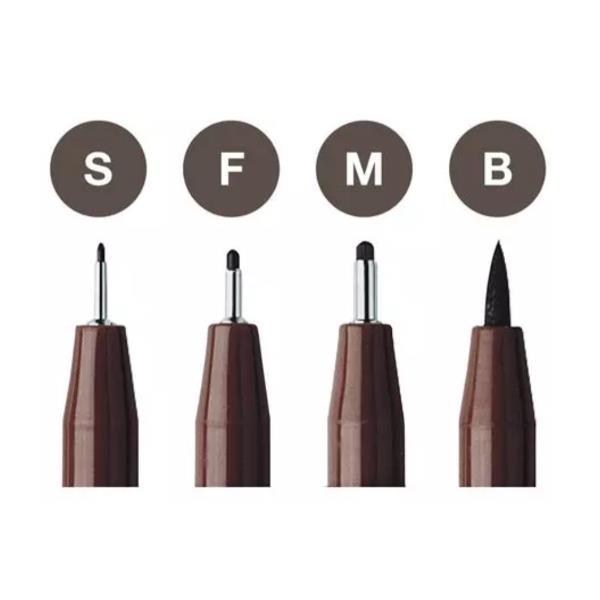 Faber-Castell PITT Artist Pen - Set penna a pennello e fineliner - permanente - nero seppia - nero indiano