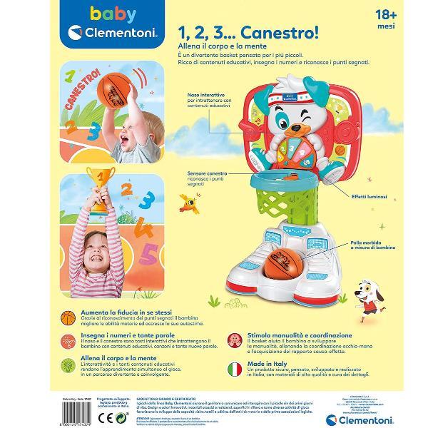 Clementoni baby - 1, 2, 3... Canestro