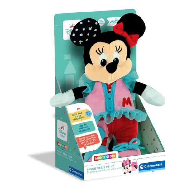 CLEMENTONI BABY MINNIE DRESS ME UP METODO MONTESSORI PELUCHES SENSORIALE EDUCATIVO