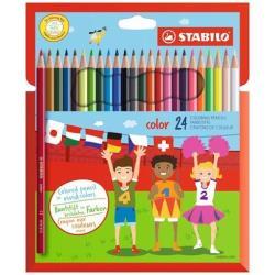 STABILO color Swano - Pastello colorato - colori assortiti - 2.5 mm (pacchetto di 24)