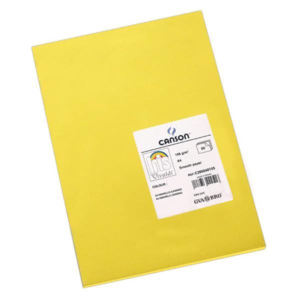 Canson CF50FF VIVALDI A4 185G GIALLO CAN.