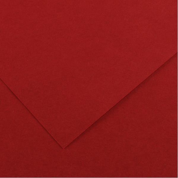 CANSON IRIS VIVALDI FOGLI LISCI A4 185G ROSSO GRANATA CONF 50 Pz.