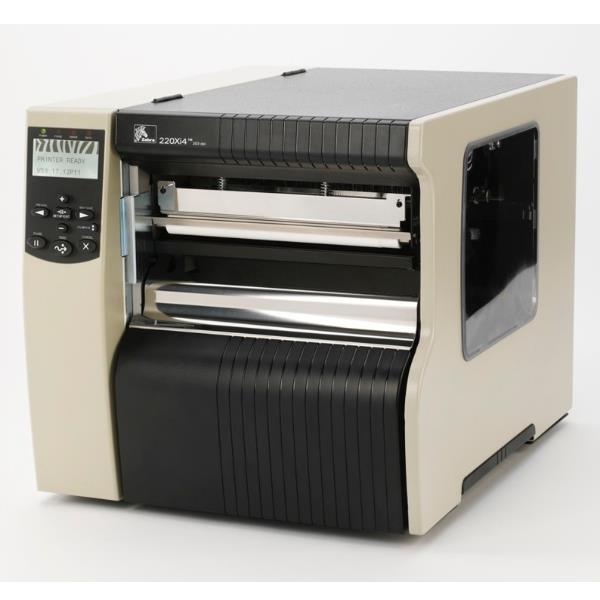 Zebra 220Xi4 - Stampante per etichette - trasferimento termico - Rotolo (21,6 cm) - 300 dpi - capacità 1 rotolo - parallela, USB, LAN, seriale