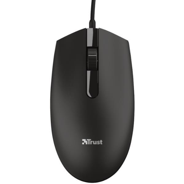TRUST 24271TRS MOUSE BASY OTTICO 1.200 DPI A FILO USB 3 PULSANTI COLORE NERO