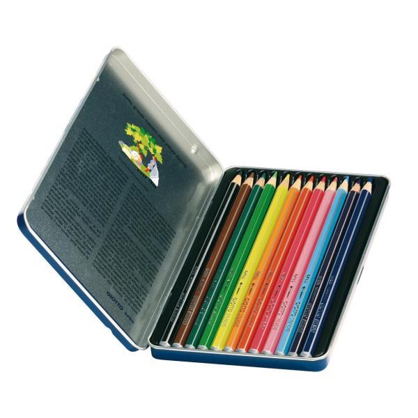 GIOTTO STILNOVO ACQUARELL SCATOLA IN METALLO PASTELLI ACQUERELLABILI 3.3 mm COLORI ASSORTITI CONF 24 Pz.
