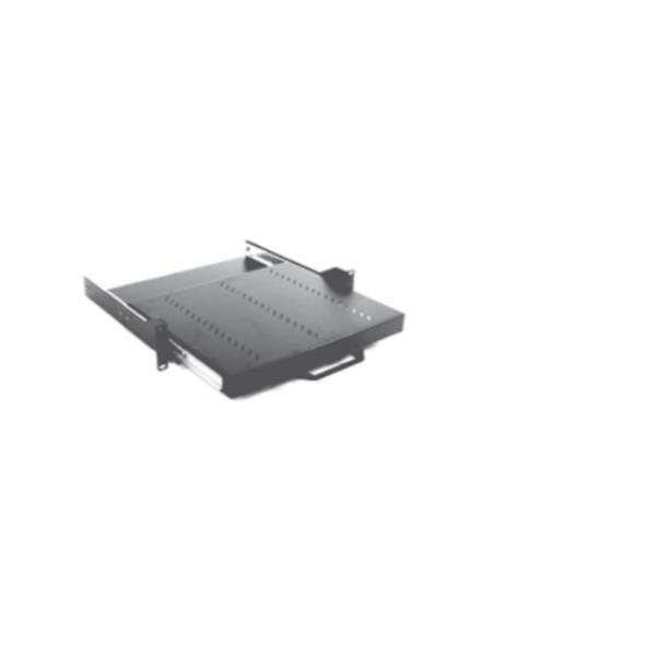 ITRack - Scaffale telescopico rack - nero, RAL 9005 - 2U - 19"