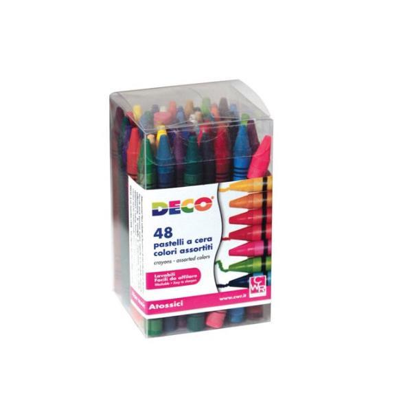CWR DECO - Pastello - cera - colori assortiti (pacchetto di 24)