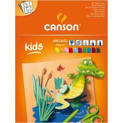 CANSON Kids - Carta da disegno - 240 x 320 mm - 10 fogli - assortiti