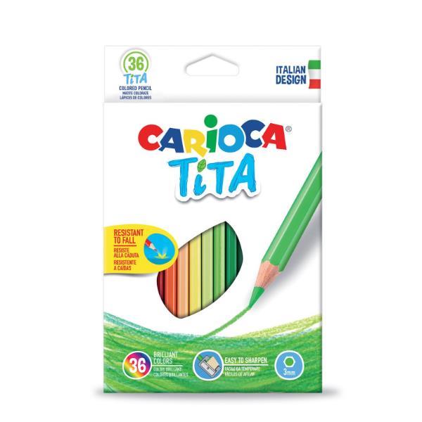 CARIOCA TITA PASTELLI 3 mm COLORI ASSORTITI CONF 36 Pz.