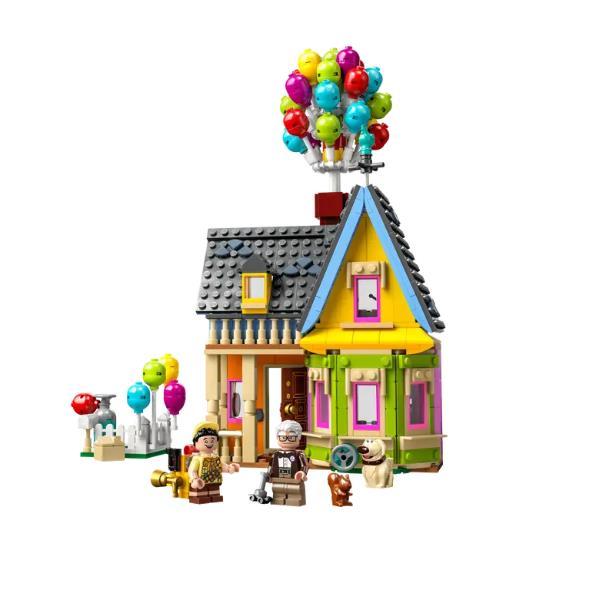 LEGO DISNEY E PIXAR 100° ANNIVERSARIO CASA DI UP CON PALLONCINI E FIGURE DI CARL RUSSEL E DUG