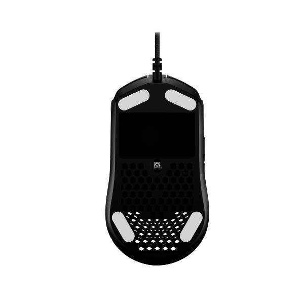 HYPERX PULSEFIRE HASTE MOUSE GAMING USB ULTRALEGGERO STRUTTURA A NIDO D'APE 16.000 DPI 6 PULSANTI BLACK