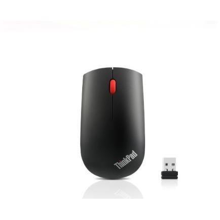 Lenovo ThinkPad Essential Wireless Mouse - Mouse - laser - 3 pulsanti - senza fili - 2.4 GHz - ricevitore wireless USB - per ThinkCentre M80s Gen 3; M80t Gen 3; M90a Gen 3; M90a Pro Gen 3; M90t Gen 3; V15 IML