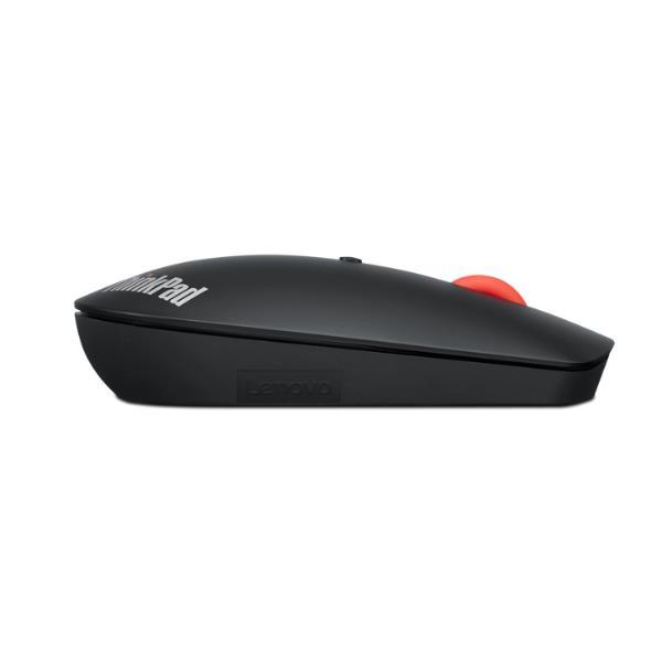 Lenovo ThinkPad Silent - Mouse - per destrorsi e per sinistrorsi - ottico blu - 3 pulsanti - senza fili - Bluetooth 5.0 - nero - retail