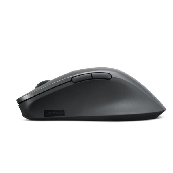 Lenovo Professional - Mouse - ergonomico - ottico blu - 6 pulsanti - senza fili - Bluetooth 5.1 - grigio temporale
