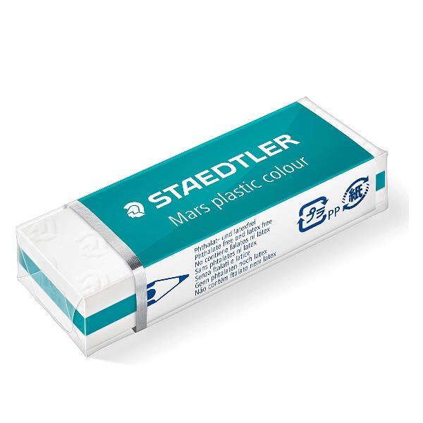 STAEDTLER Mars plastic colour - Gomma - 6.5 x 2.3 x 1.3 cm - bianco, turchese