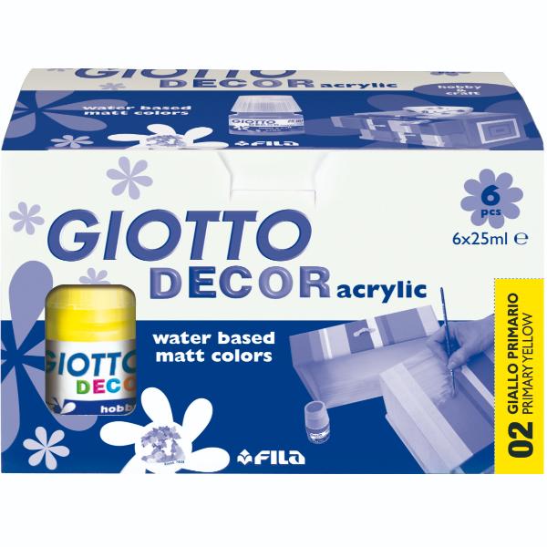 GIOTTO CF6 TEMPERA DA 25 ML GIALLO PRIMAR