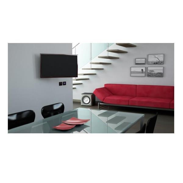 Meliconi CME EDR100 - Kit montaggio (montaggio a muro, doppio braccio) - Tilt & Turn - per pannello piatto - nero - dimensione schermo: 14"-25" - installabile a parete