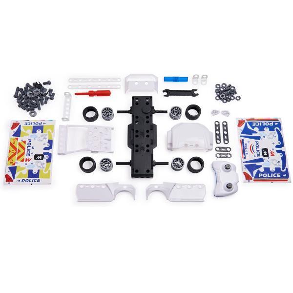 MECCANO JUNIOR AUTO POLIZIA RADIOCOMANDATA KIT DI COSTRUZIONE