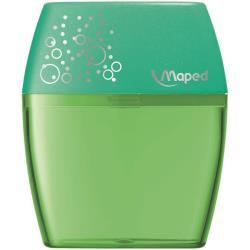 Maped Shaker - Temperino con contenitore - 2 fori - disponibile in colori assortiti
