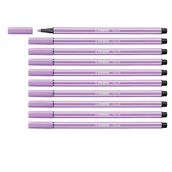 STABILO Pen 68 - Penna punta in fibra - lilla - inchiostro base acqua - 1 mm - medio