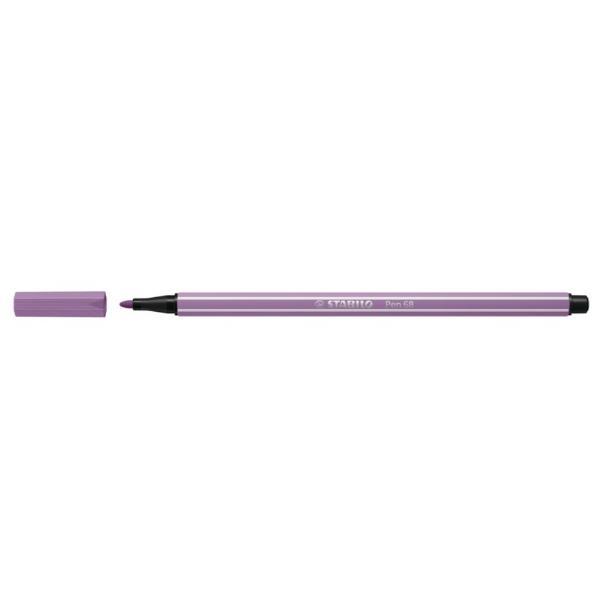 STABILO Pen 68 - Penna punta in fibra - gray violet - inchiostro base acqua - 1 mm - medio