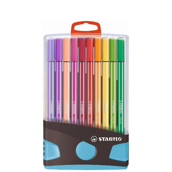 STABILO - Penna a punta sottile - colori assortiti - inchiostro base acqua - 1 mm - medio (pacchetto di 20)