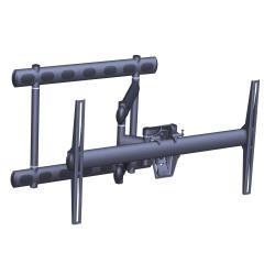 Vogel's PFW 6852 - Kit montaggio (snodo con rotazione completa) - per pannello piatto - nero - dimensione schermo: 37"-68" - installabile a parete