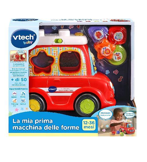 V-TECH LA MIA PRIMA MACCHINA DELLE FORME GIOCATTOLO MUSICALE CON 5 FORME LUCI E SUONI