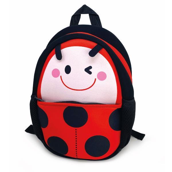 LEBEZ BABY BAG ZAINETTO IN NEOPRENE 260X320 mm TASCHE LATERALI IN RETE SOGGETTI ASSORTITI