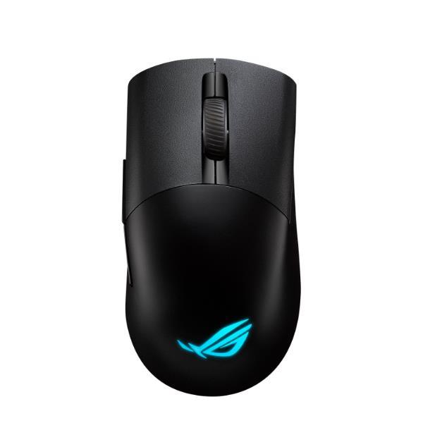 ASUS ROG Keris Wireless AimPoint - Mouse - ergonomico - per destrorsi - ottica - 5 pulsanti - senza fili, cablato - 2.4 GHz, USB 2.0, Bluetooth 5.1 - nero
