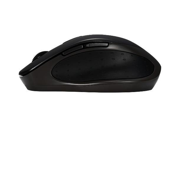 ASUS MW203 - Mouse - ergonomico - ottica - 5 pulsanti - senza fili - Bluetooth, 2.4 GHz - ricevitore wireless USB - nero